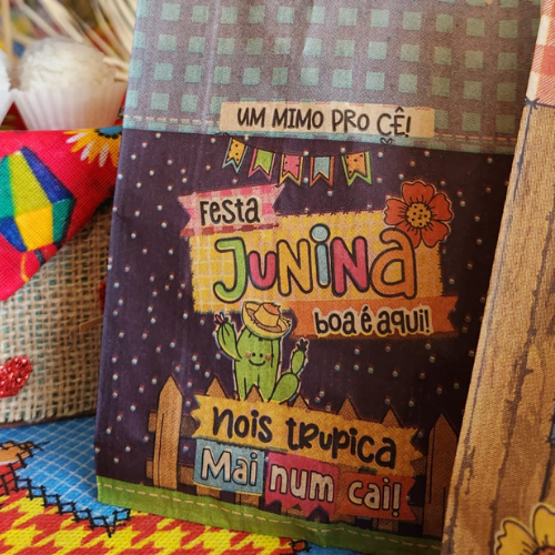 25UN Embalagem de papel pardo 10x20 cm | Festa Junina | Um mimo pro cê