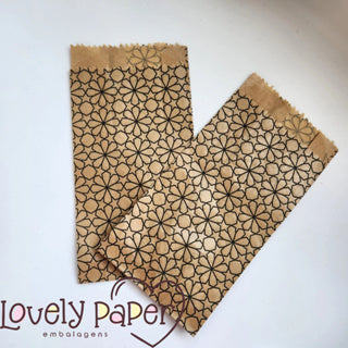 25UN Saquinhos de papel pardo para lembrancinha 10x21cm | Saquinho de papel mimo |Embalagem Mosaico
